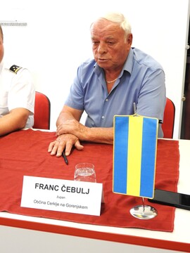 Navzoče je pozdravil župan Občine Cerklje Franc Čebulj